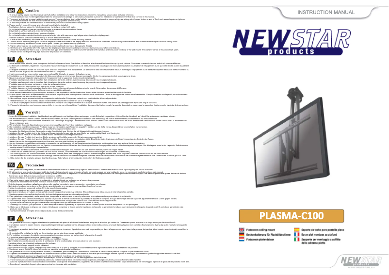Página nº 1 - Manual de usuario Newstar PLASMA-C100