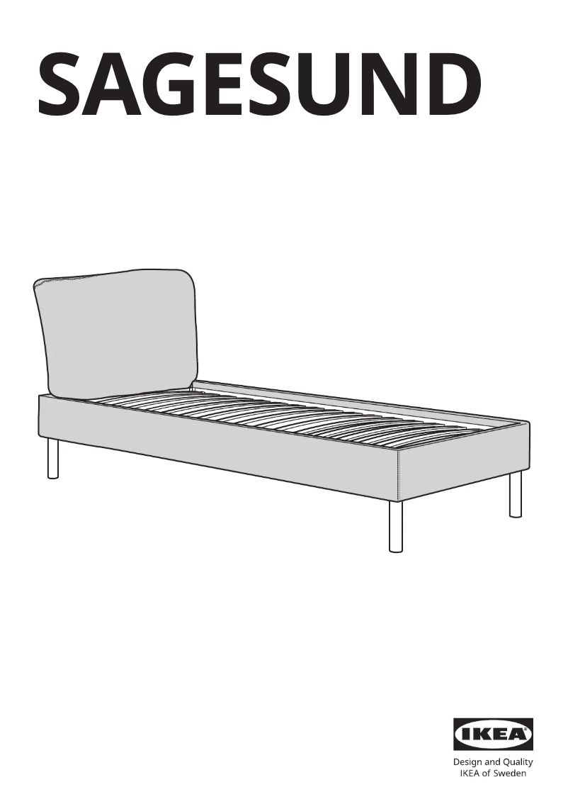 Página 1 del manual Manual de usuario Ikea SAGESUND 004.903.86