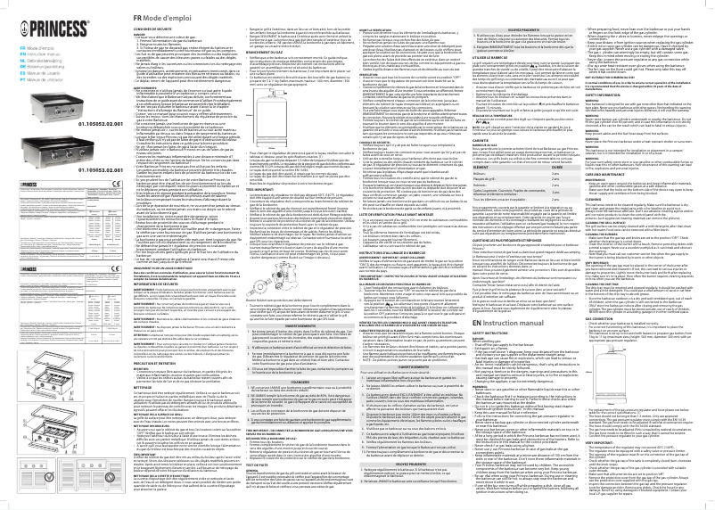 Página nº 1 - Manual de usuario Princess 105052