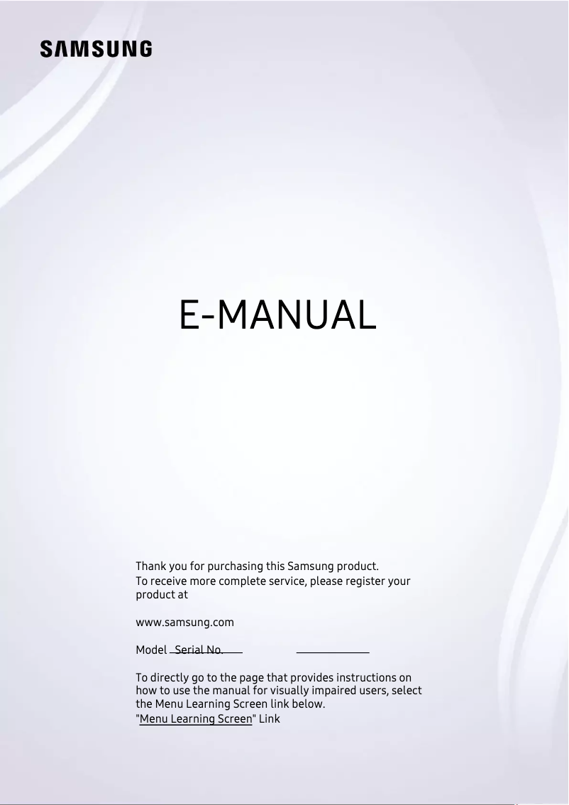 Imagen de la primera página del manual del dispositivo UA75AU8000G
