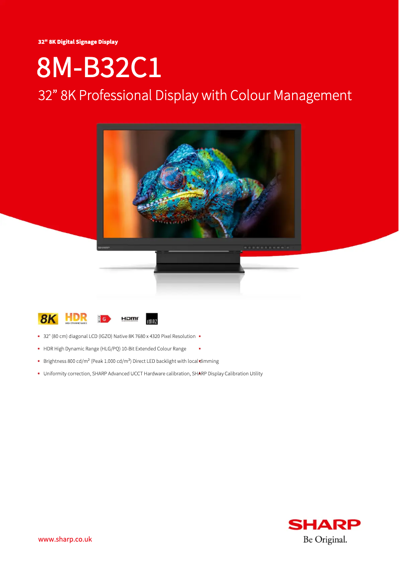 Página nº 1 - Ficha técnica Sharp 8M-B32C1