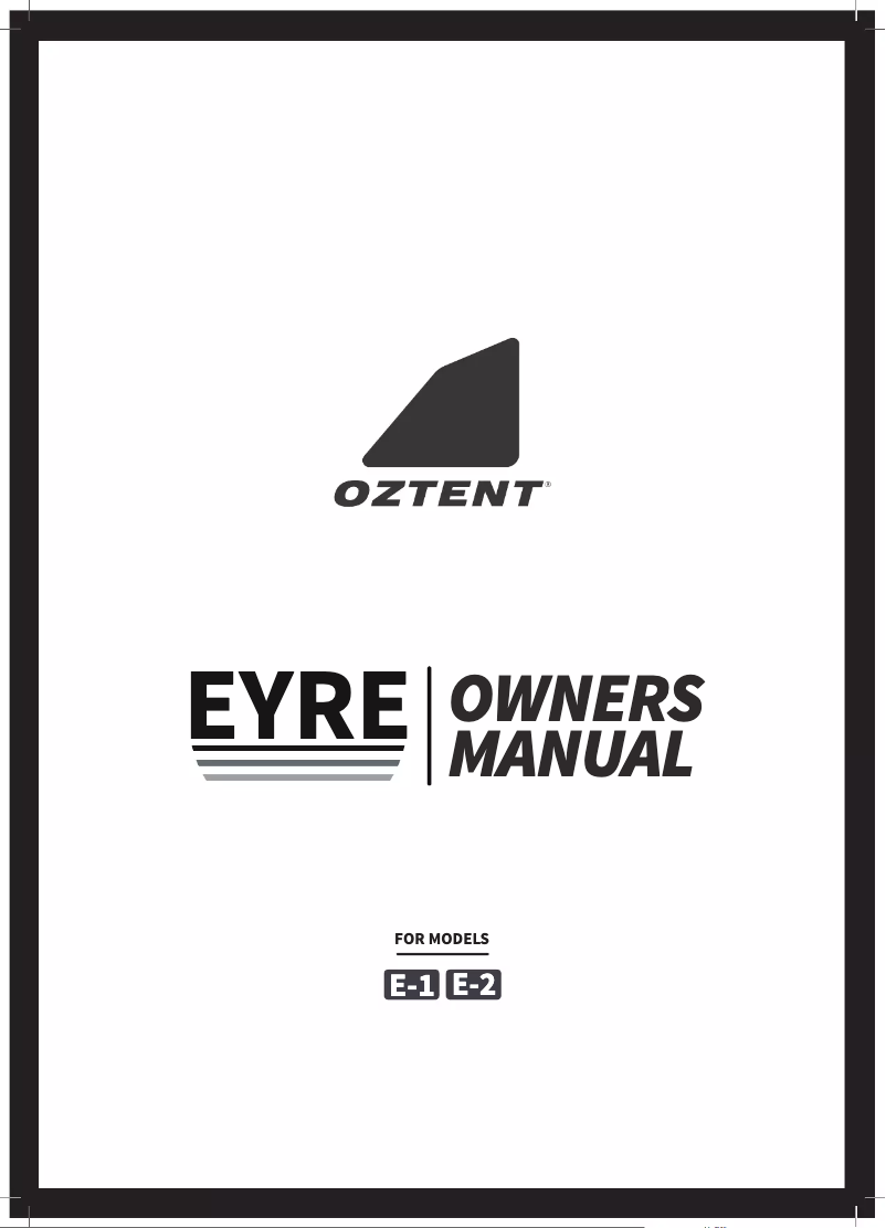 Imagen de la primera página del manual del dispositivo Eyre E-1