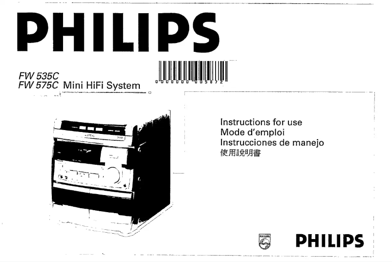 Imagen de la primera página del manual del dispositivo FW 535C