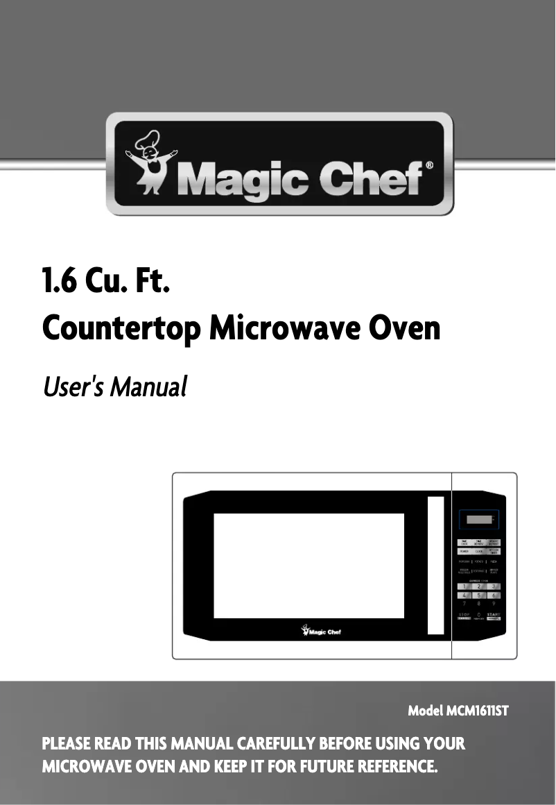 Página 1 del manual Manual de instrucciones Magic Chef MCM1611ST