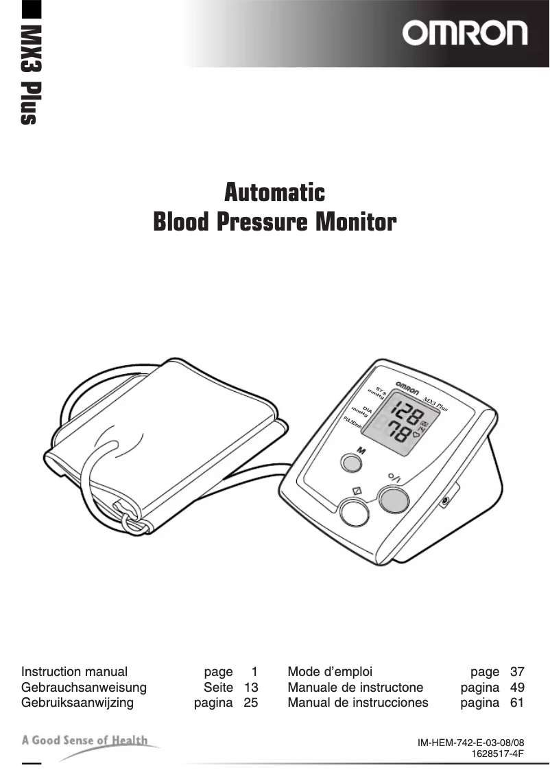 Imagen de la primera página del manual del dispositivo MX3 Plus