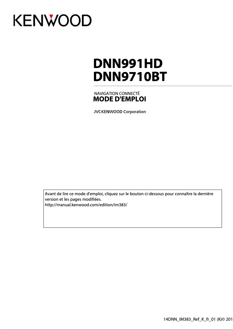 Imagen de la primera página del manual del dispositivo DNN991HD