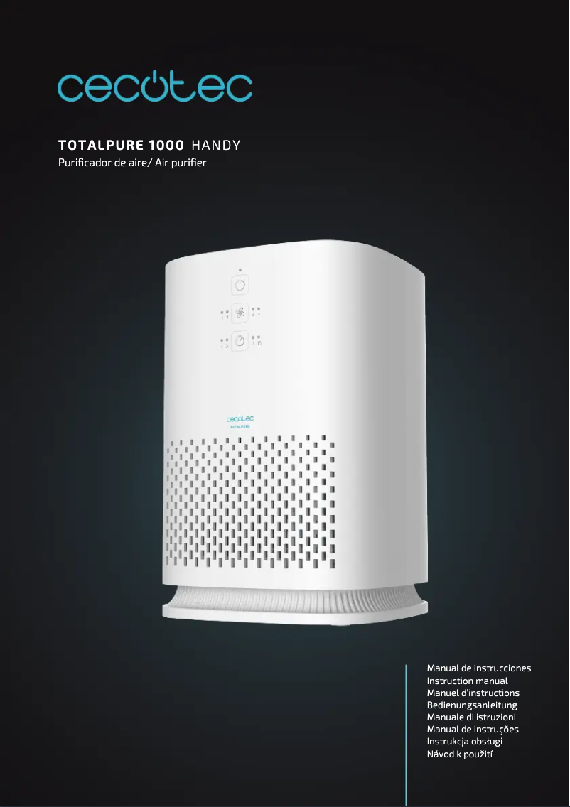 Página 1 del manual Manual de usuario Cecotec TotalPure 1000 Handy