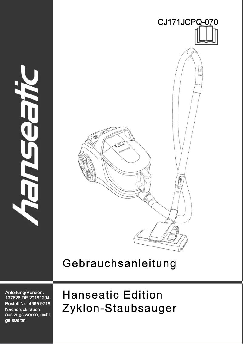 Imagen de la primera página del manual del dispositivo CJ-171