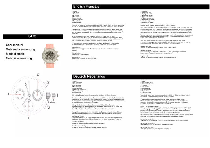 Página nº 1 - Manual de usuario Davis 0473