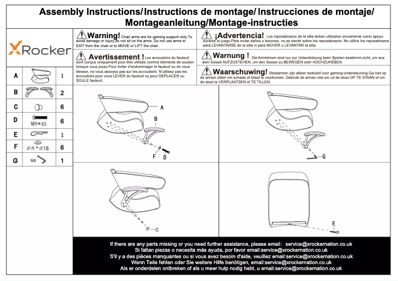 Página 1 del manual Manual de usuario X Rocker G-Force
