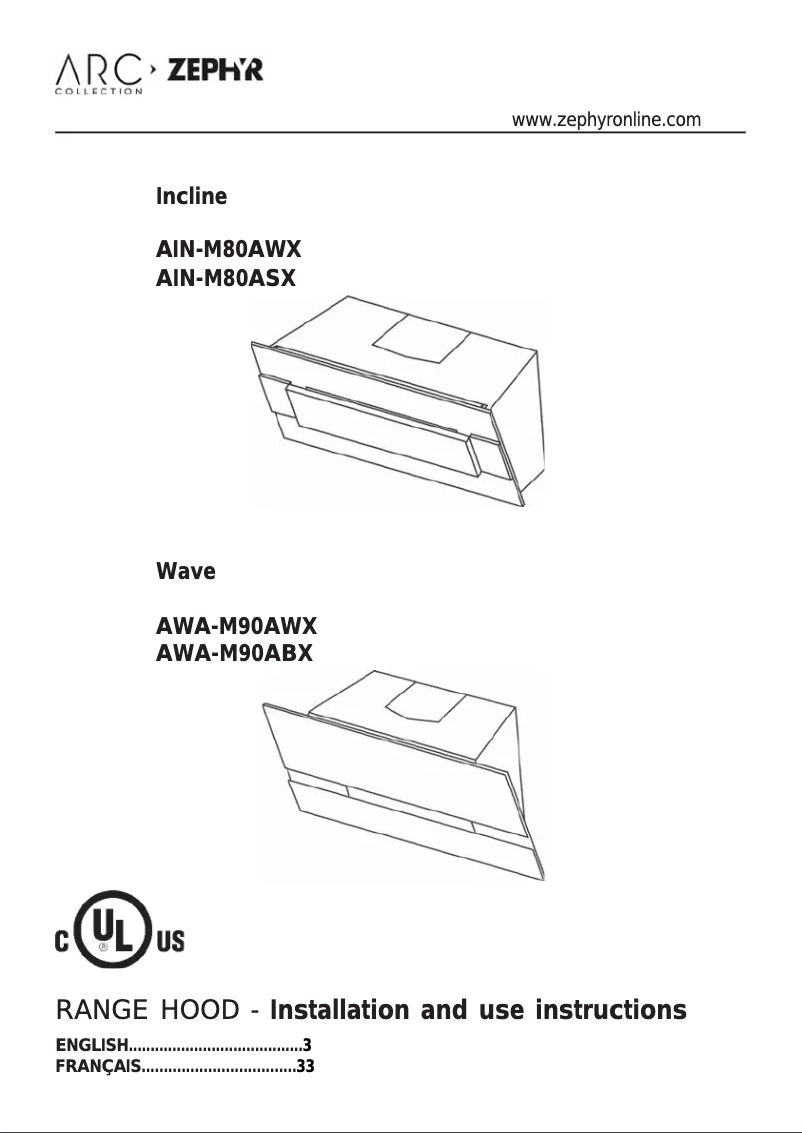 Imagen de la primera página del manual del dispositivo Wave AWA-M90AWX