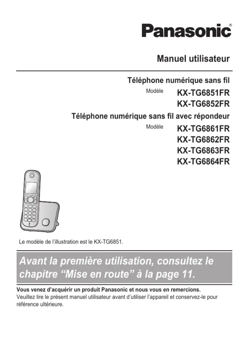 Página 1 del manual Manual de usuario Panasonic KX-TG7220 DUO