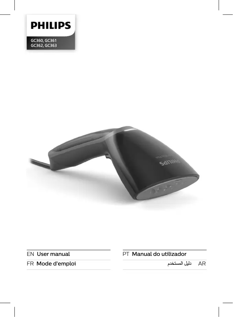 Imagen de la primera página del manual del dispositivo Steam&Go GC360