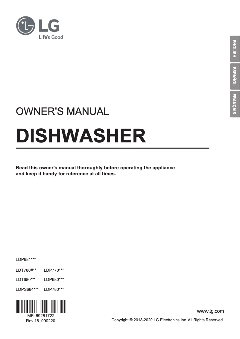 Imagen de la primera página del manual del dispositivo LDP7708ST