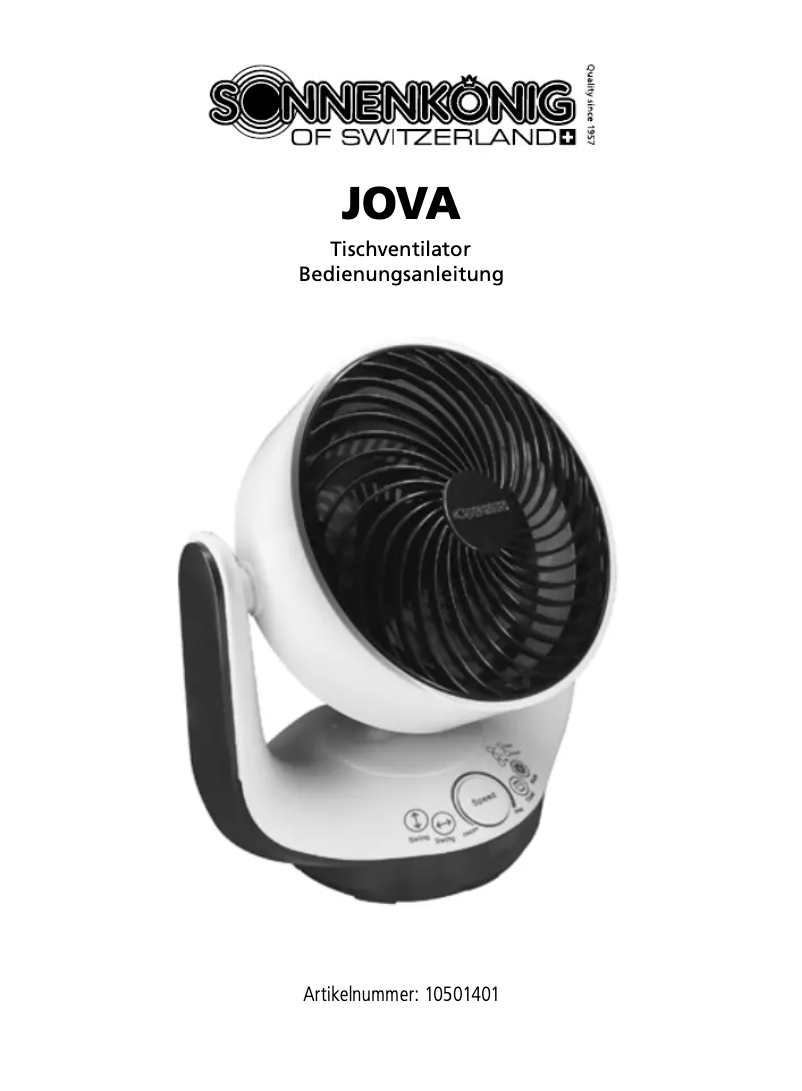 Página 1 del manual Manual de usuario Sonnenkönig Jova