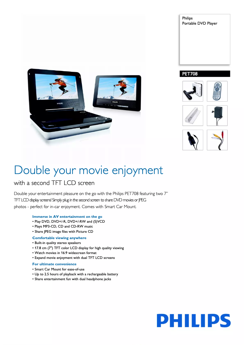 Imagen de la primera página del manual del dispositivo PET708