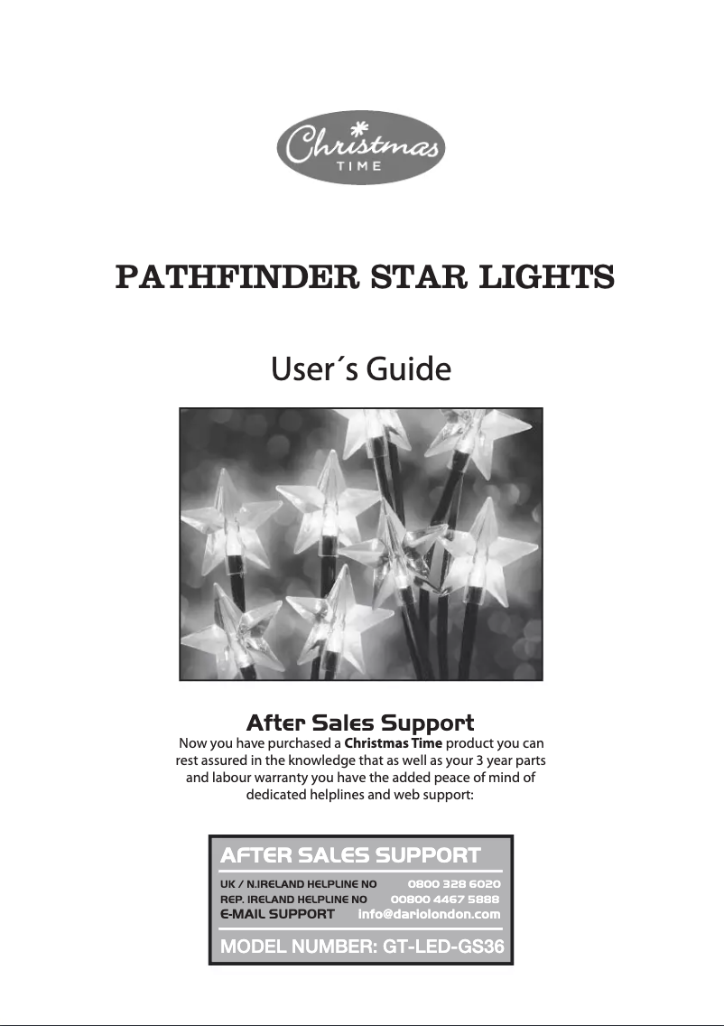 Imagen de la primera página del manual del dispositivo GT-LED-MTG