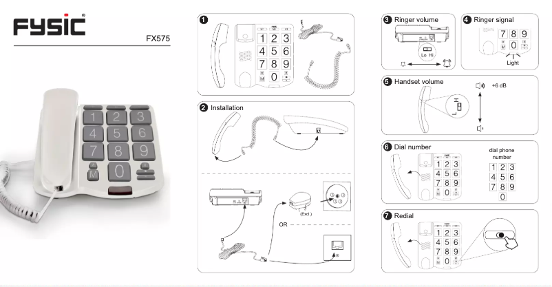 Imagen de la primera página del manual del dispositivo FX575