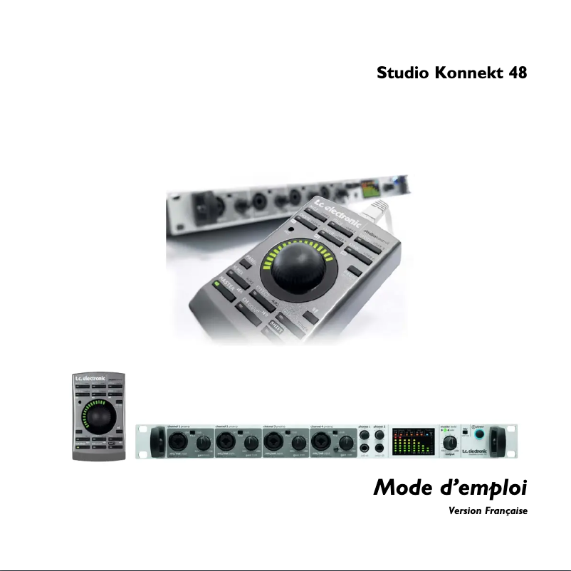 Página 1 del manual Manual de usuario TC Electronic Studio Konnekt 48D