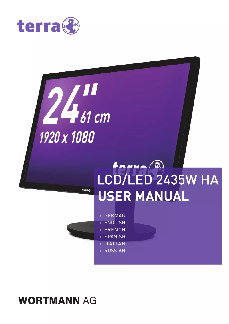 Imagen de la primera página del manual del dispositivo 2435W HA