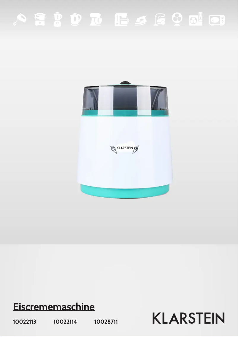 Página 1 del manual Manual de usuario Klarstein Bacio