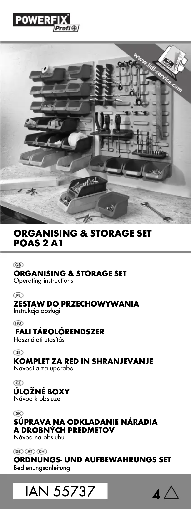 Imagen de la primera página del manual del dispositivo IAN 55737