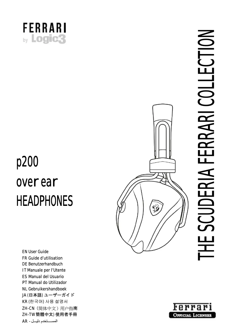 Imagen de la primera página del manual del dispositivo Scuderia P200