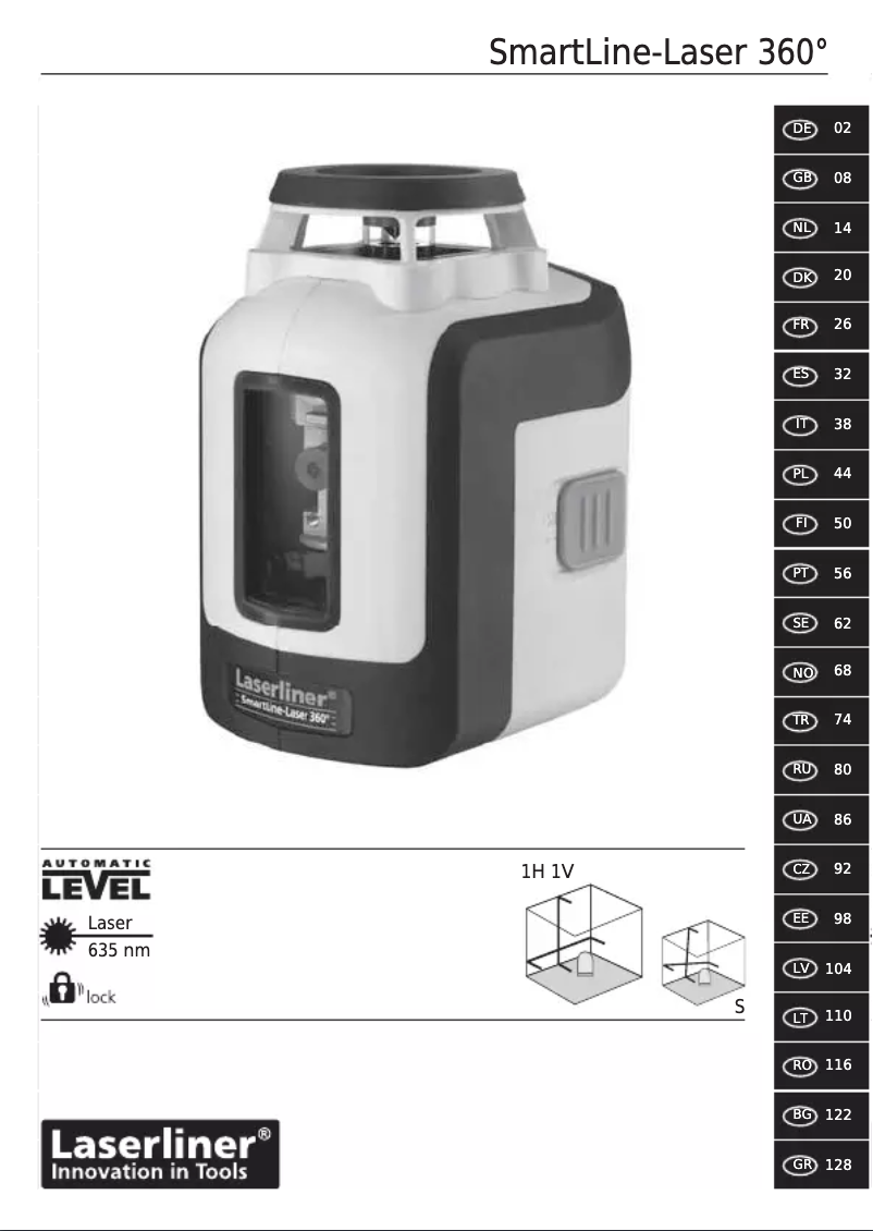 Imagen de la primera página del manual del dispositivo SmartLine Laser 360