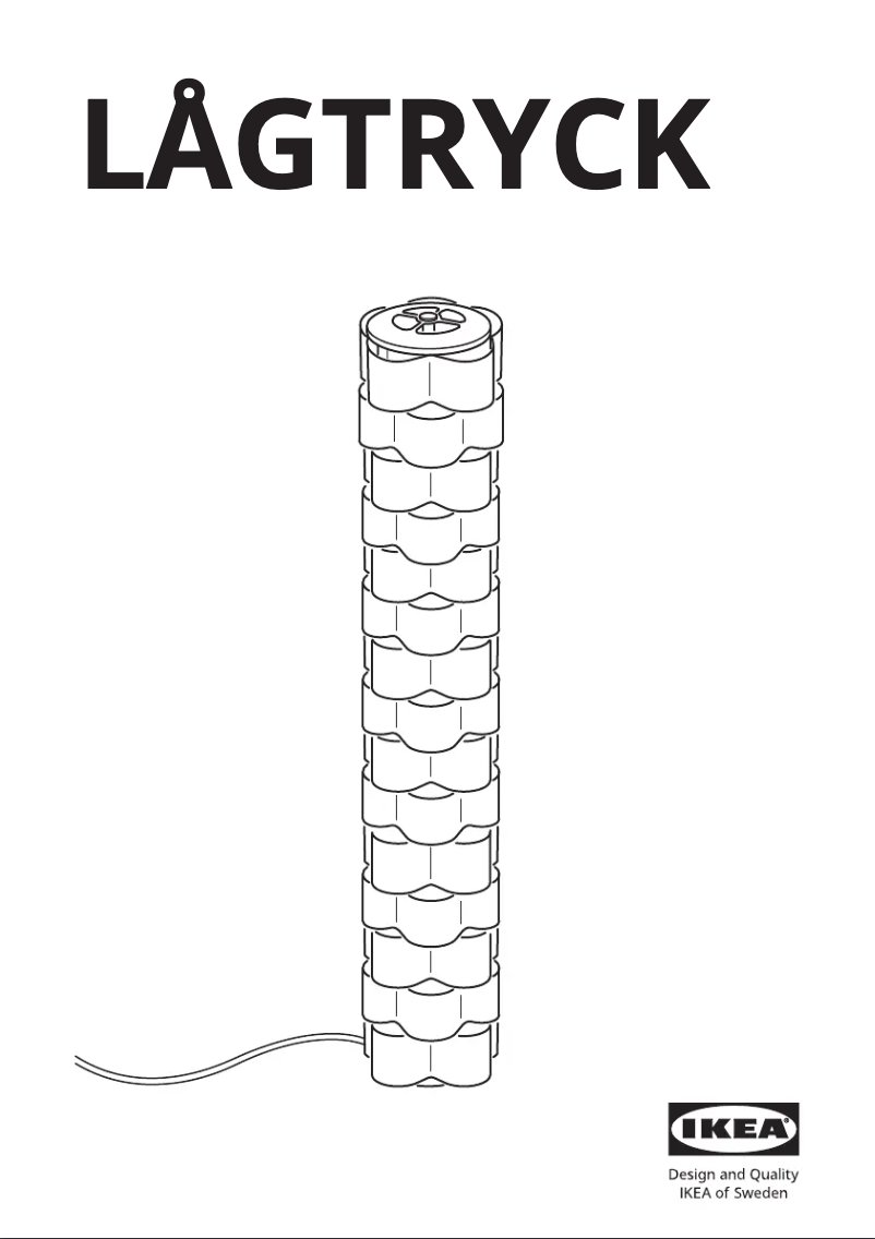Imagen de la primera página del manual del dispositivo LÅGTRYCK 005.132.03