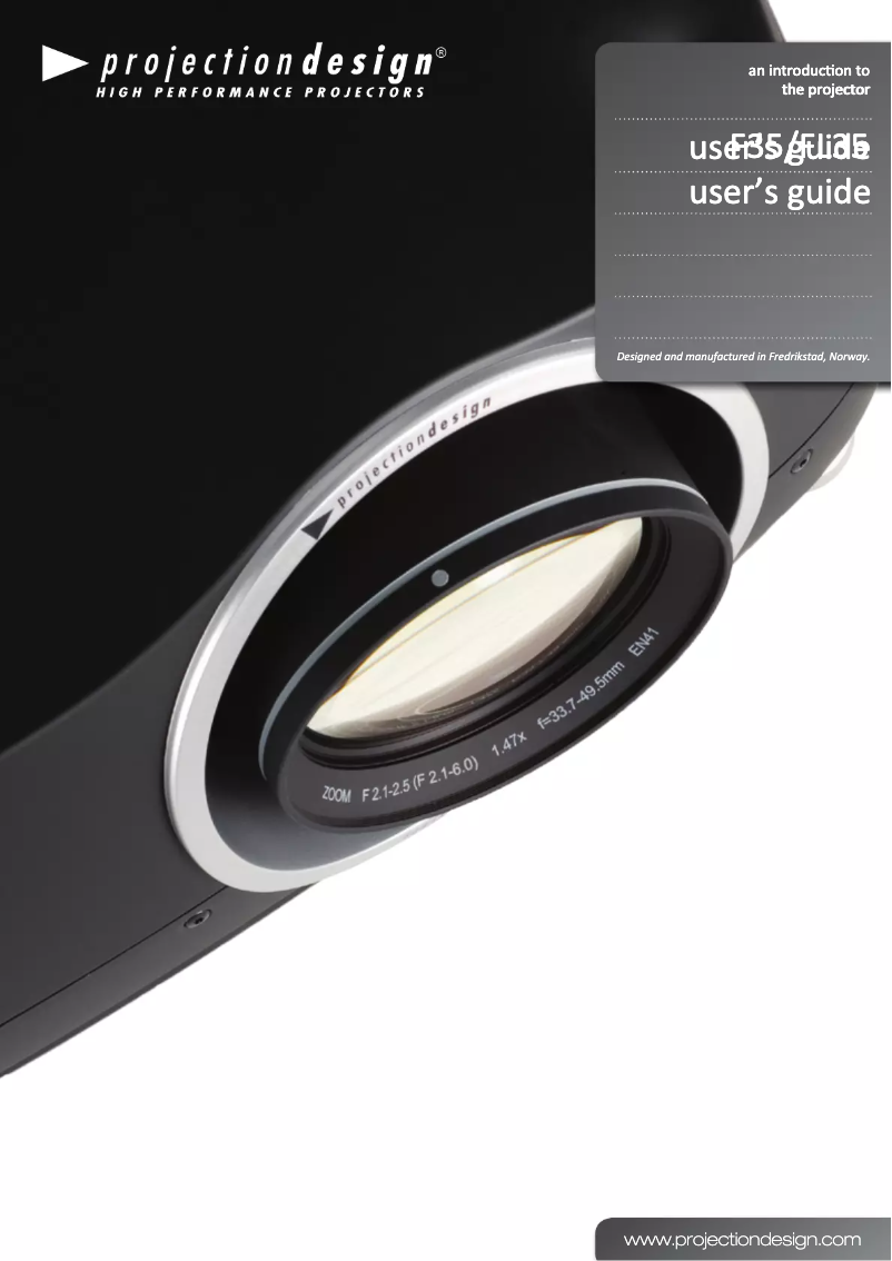 Imagen de la primera página del manual del dispositivo F35 AS3D