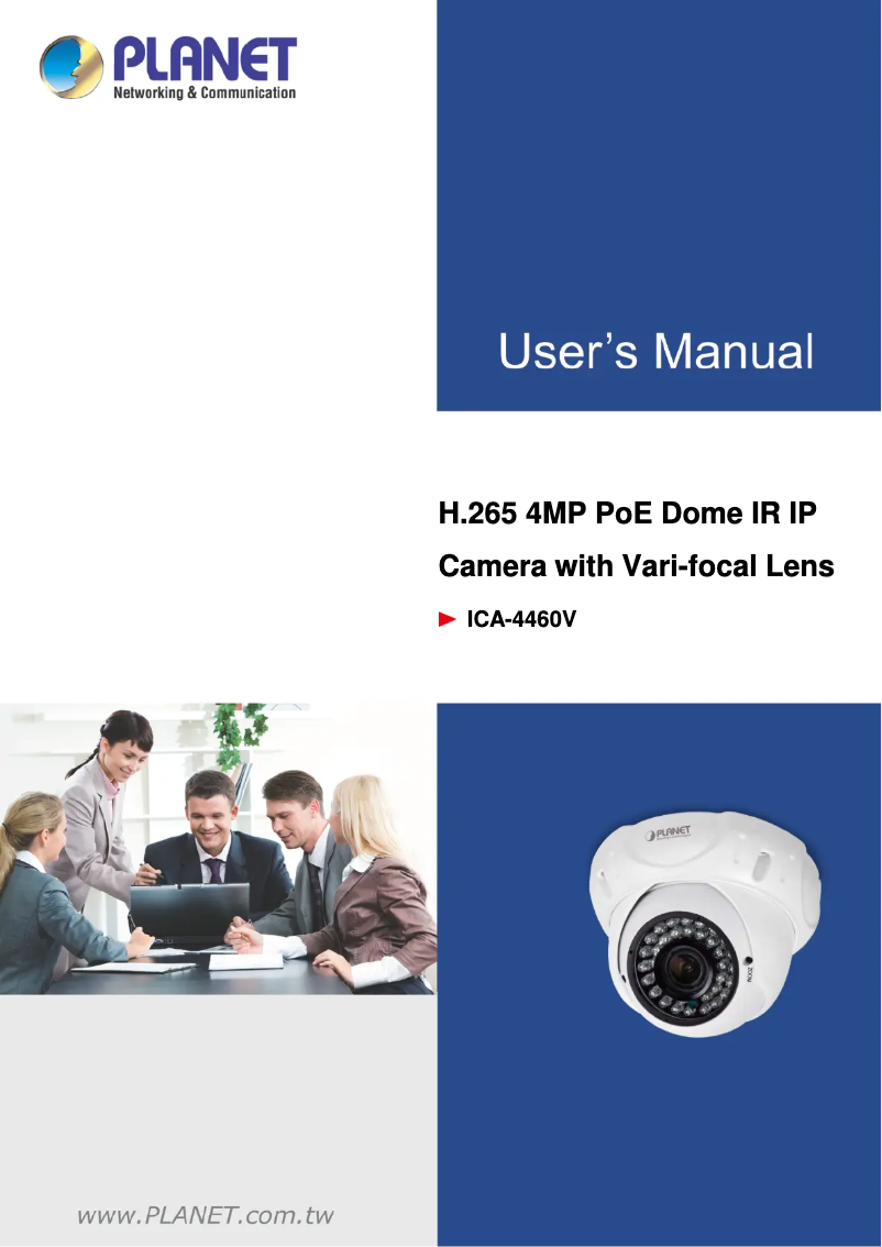 Imagen de la primera página del manual del dispositivo ICA-4460V