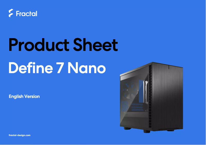 Imagen de la primera página del manual del dispositivo Define 7 Nano