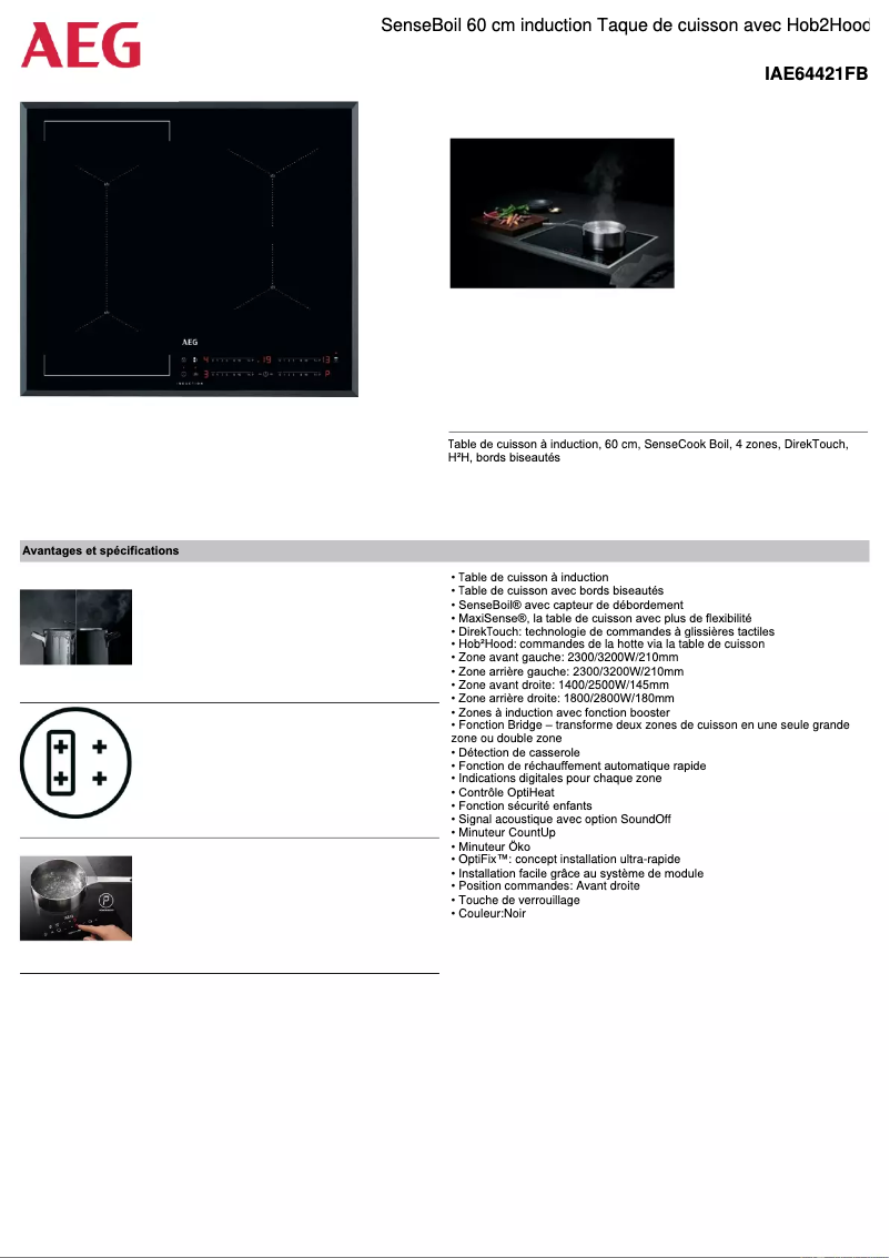 Imagen de la primera página del manual del dispositivo IAE64421FB