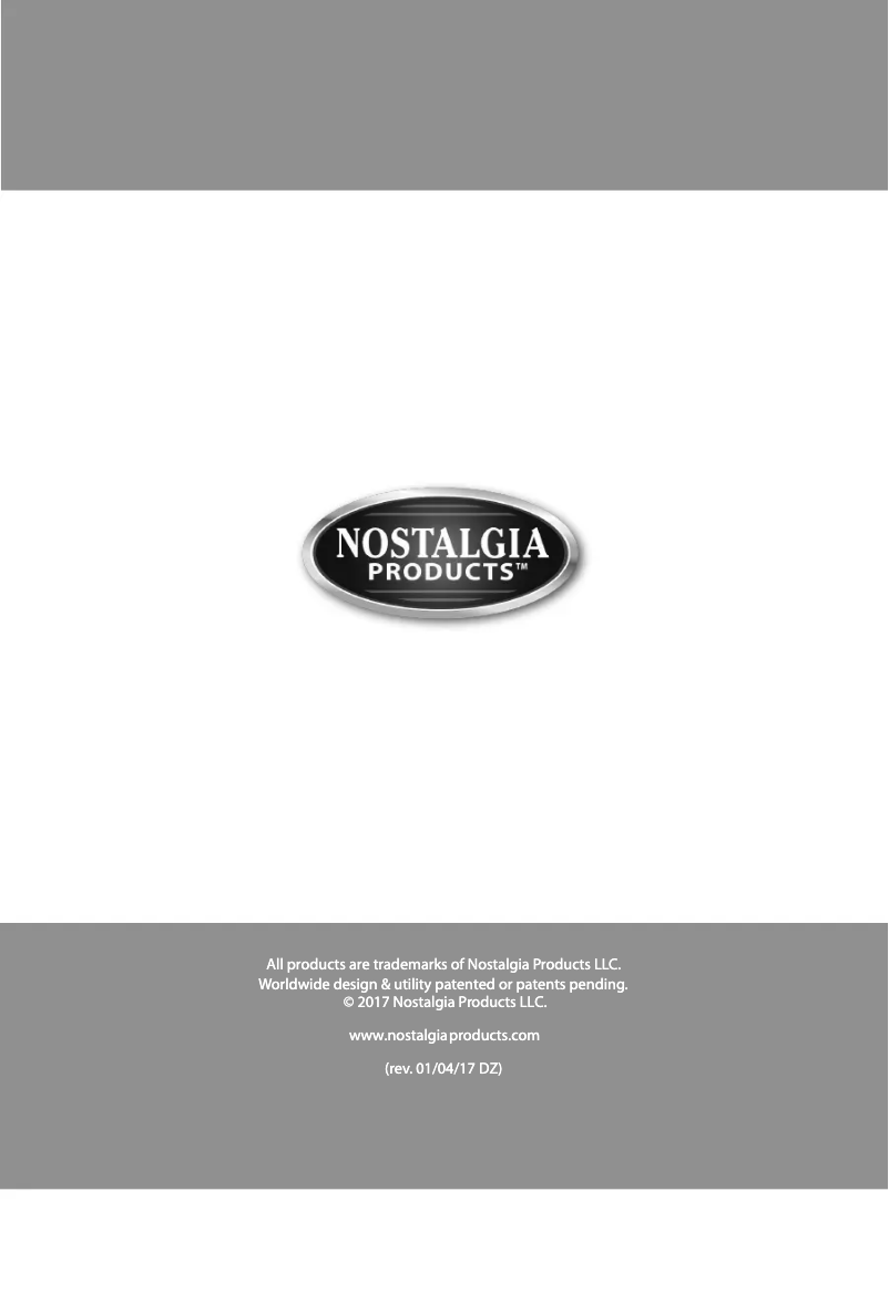 Página 1 del manual Manual de usuario Nostalgia DIC16BL