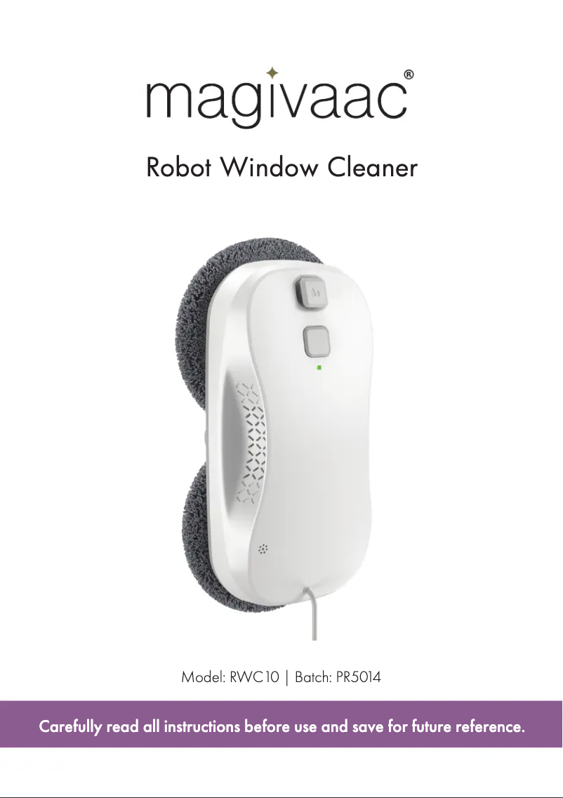 Imagen de la primera página del manual del dispositivo RWC10