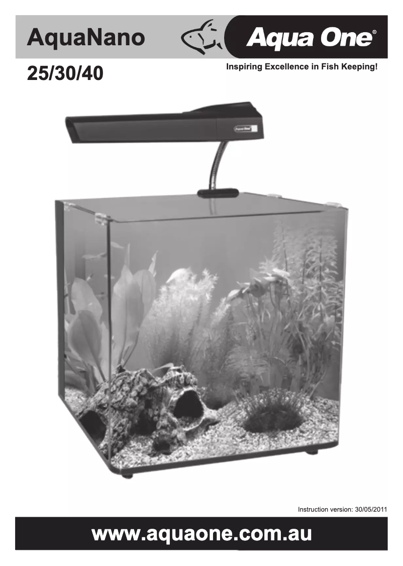 Imagen de la primera página del manual del dispositivo AquaNano 40