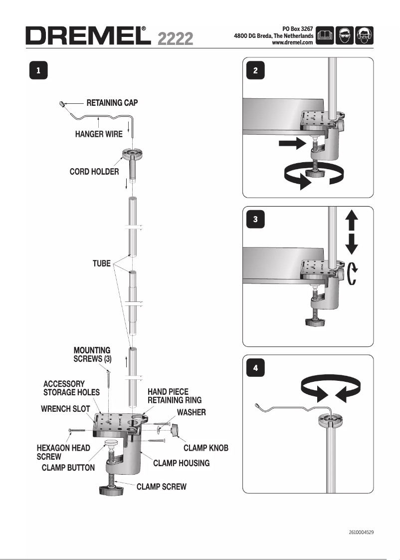 Página 1 del manual Manual de usuario Dremel 2222