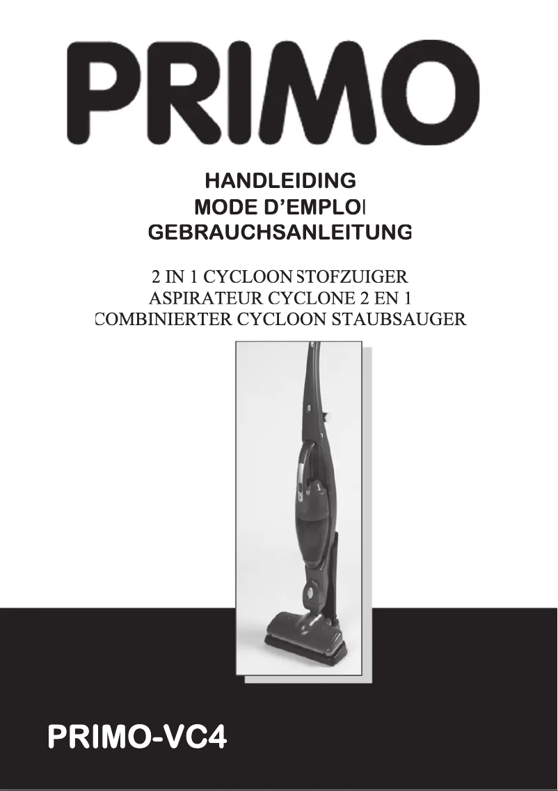 Página 1 del manual Manual de usuario Primo VC4