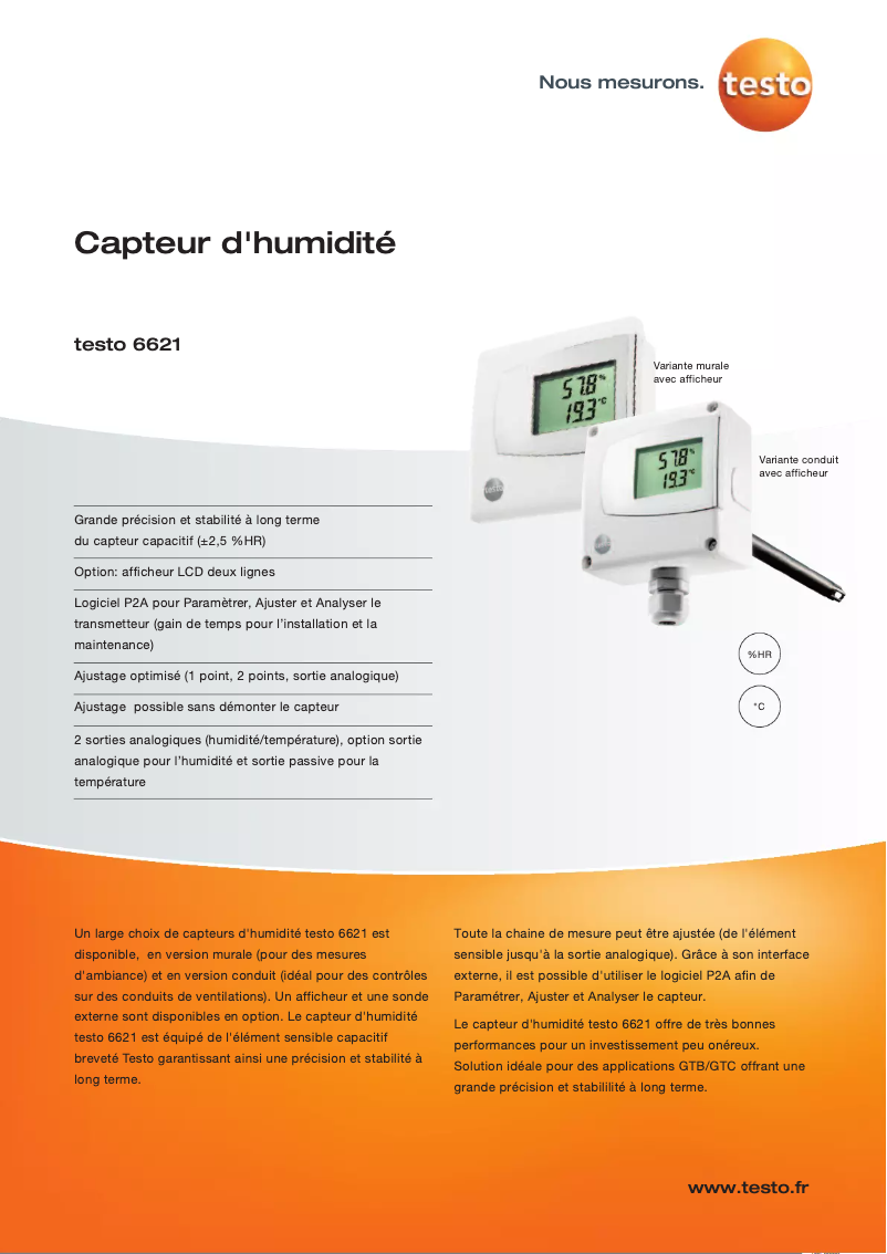 Página 1 del manual Manual de usuario Testo 6621