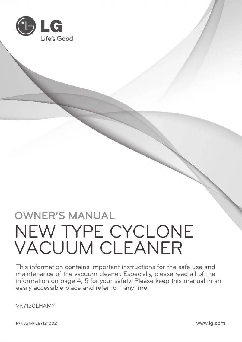 Página 1 del manual Manual de usuario LG VK7120LHAMY
