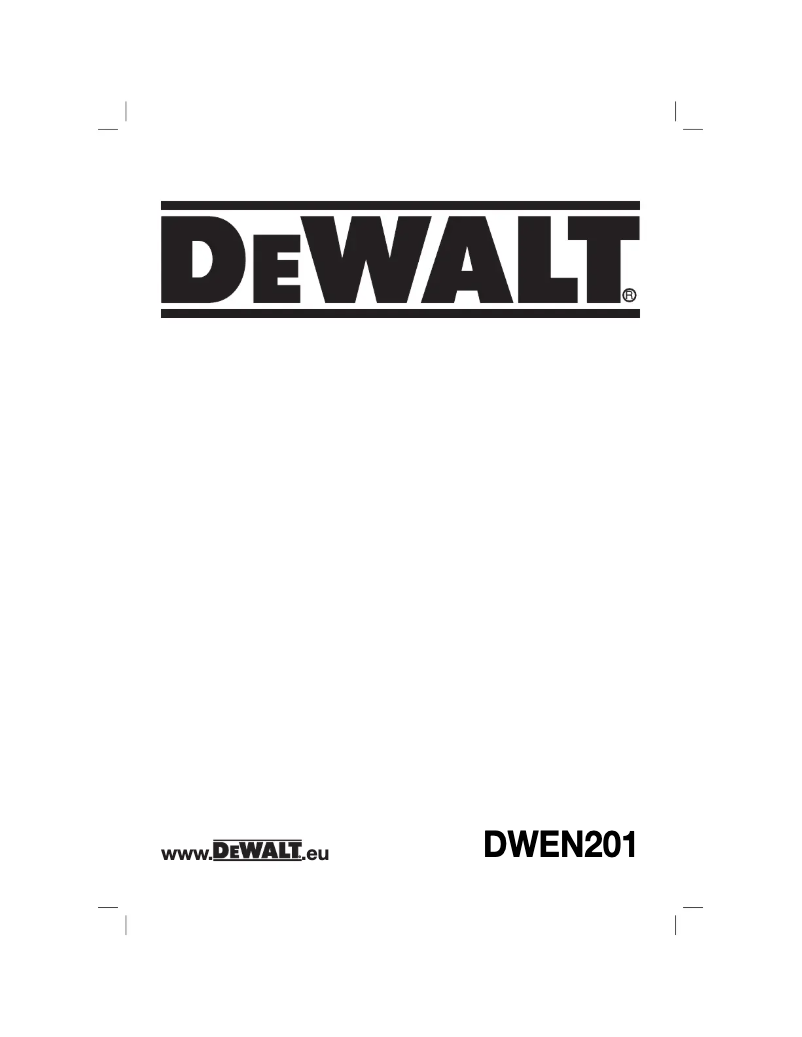 Página 1 del manual Manual de usuario DeWalt DWEN201