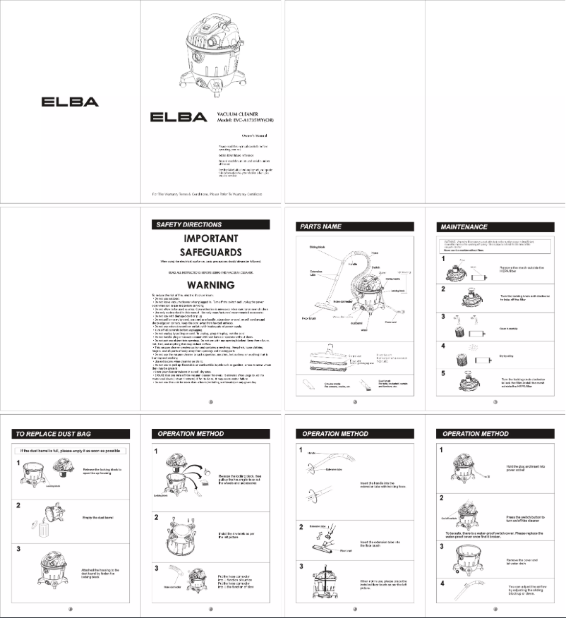Imagen de la primera página del manual del dispositivo EVC-A1735WY(OR)
