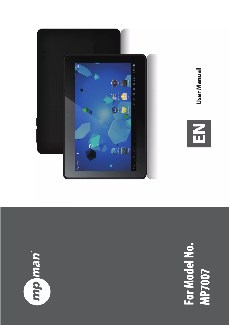 Imagen de la primera página del manual del dispositivo MP7008