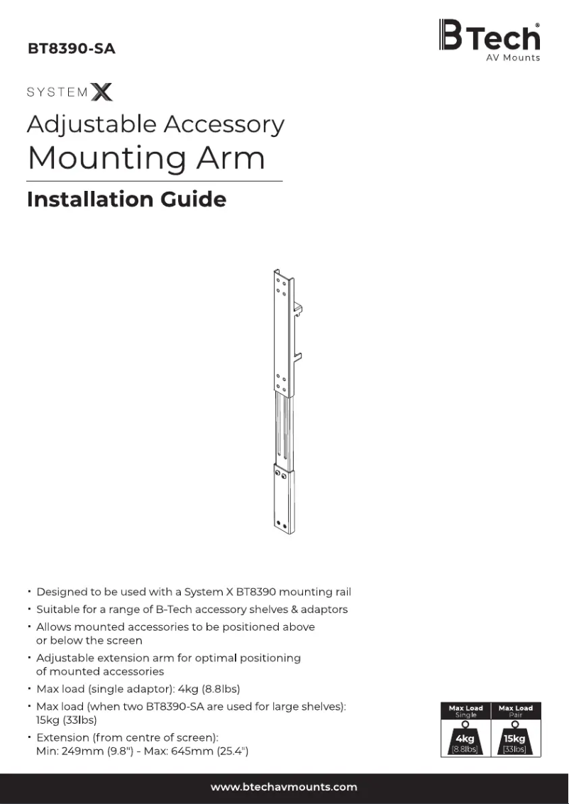 Imagen de la primera página del manual del dispositivo BT8390-SA