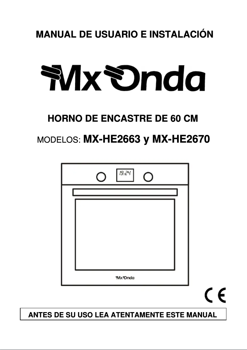 Página 1 del manual Manual de usuario Mx Onda MX-HE2663