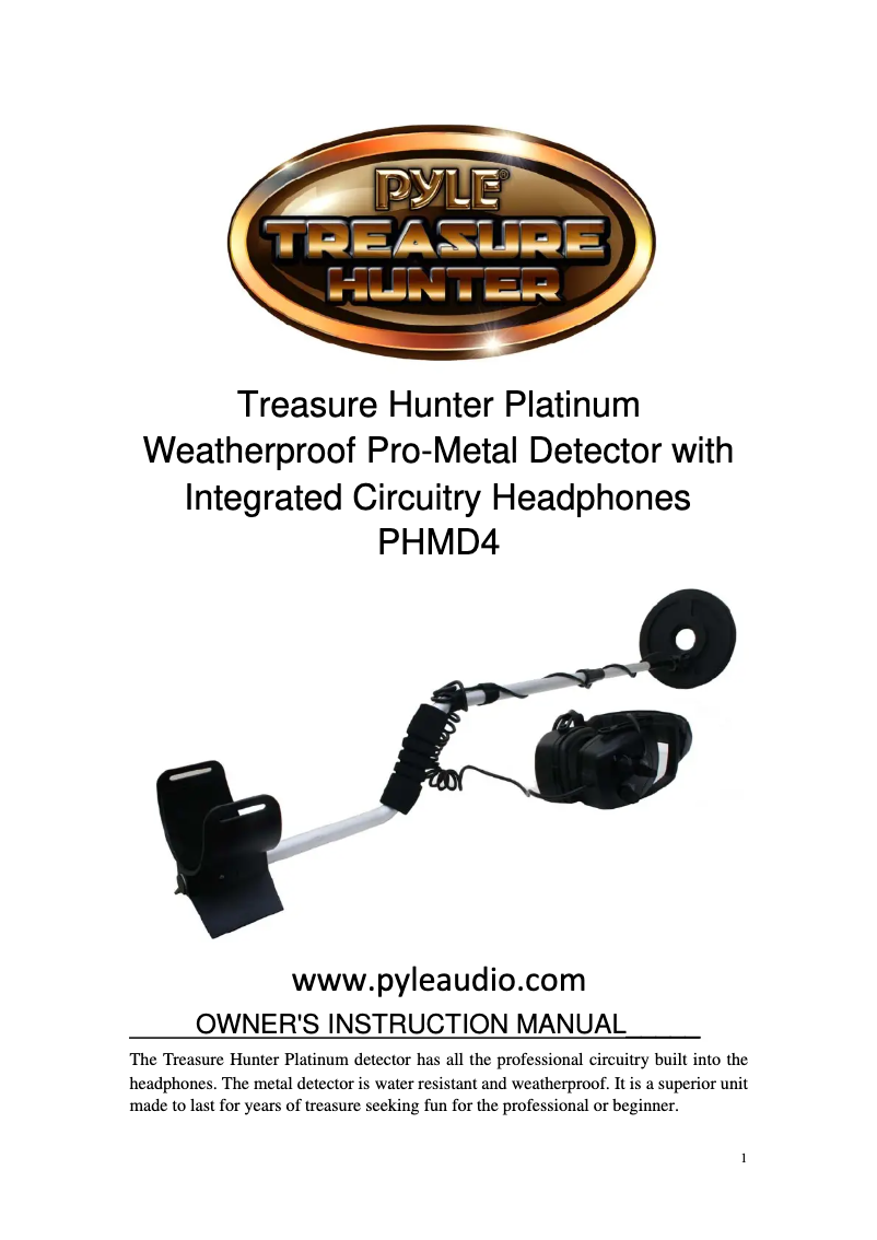 Imagen de la primera página del manual del dispositivo PHMD4