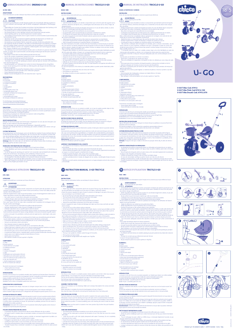 Imagen de la primera página del manual del dispositivo U-GO