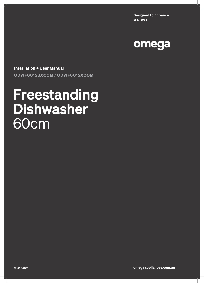 Imagen de la primera página del manual del dispositivo ODWF6015BXCOM