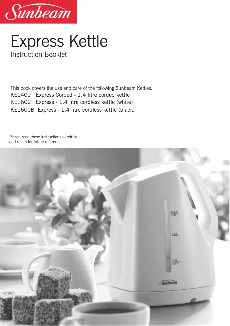 Imagen de la primera página del manual del dispositivo Express KE1600