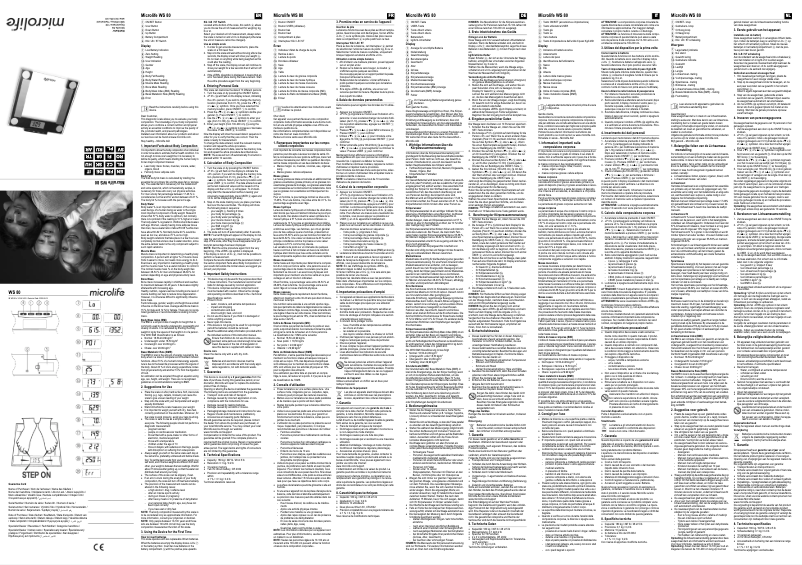 Página 1 del manual Manual de usuario Microlife WS 80-N